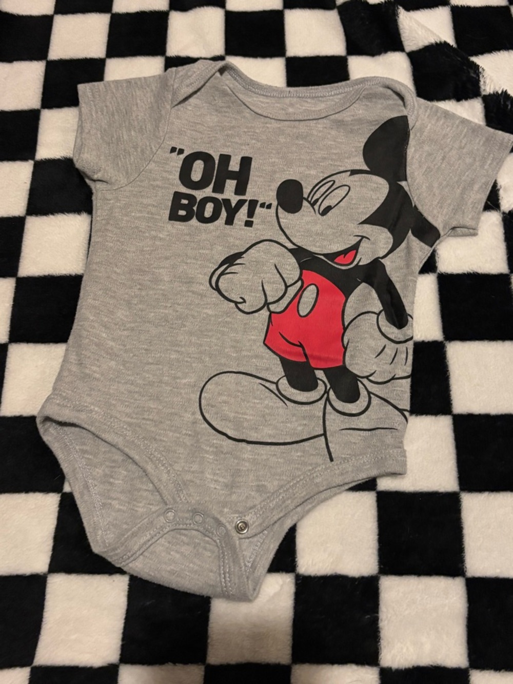 24 month Mickey Mouse diaper shirt